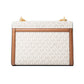 Beige Canvas Shoulder Bag