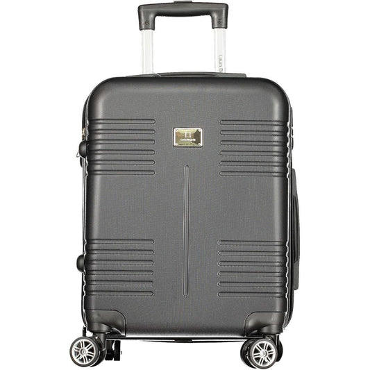 Black Polyurethane Women's Travel Bag