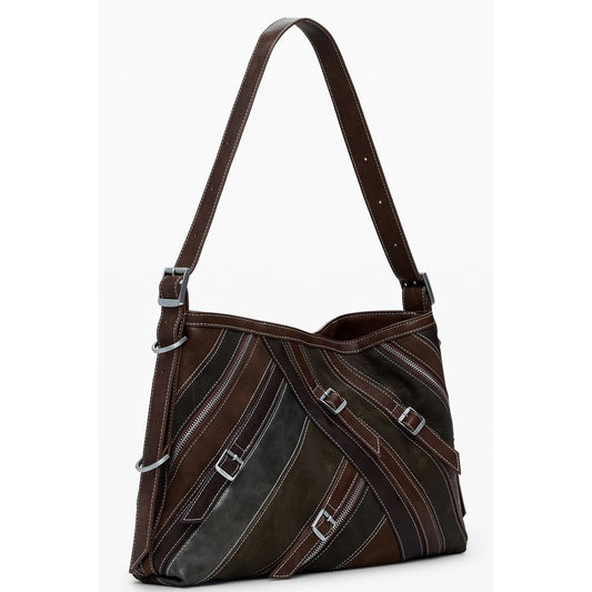 Marrone Poliuretano Women Handbag