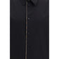 Black Cotton Dress Shirt
