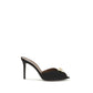 Black Calf Leather Bos Taurus Stiletto Heel Sandals