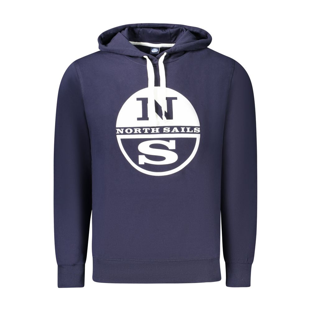 Blue Cotton Men's Hoodie