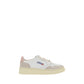 White Calf Leather Bos Taurus Low Top Sneakers