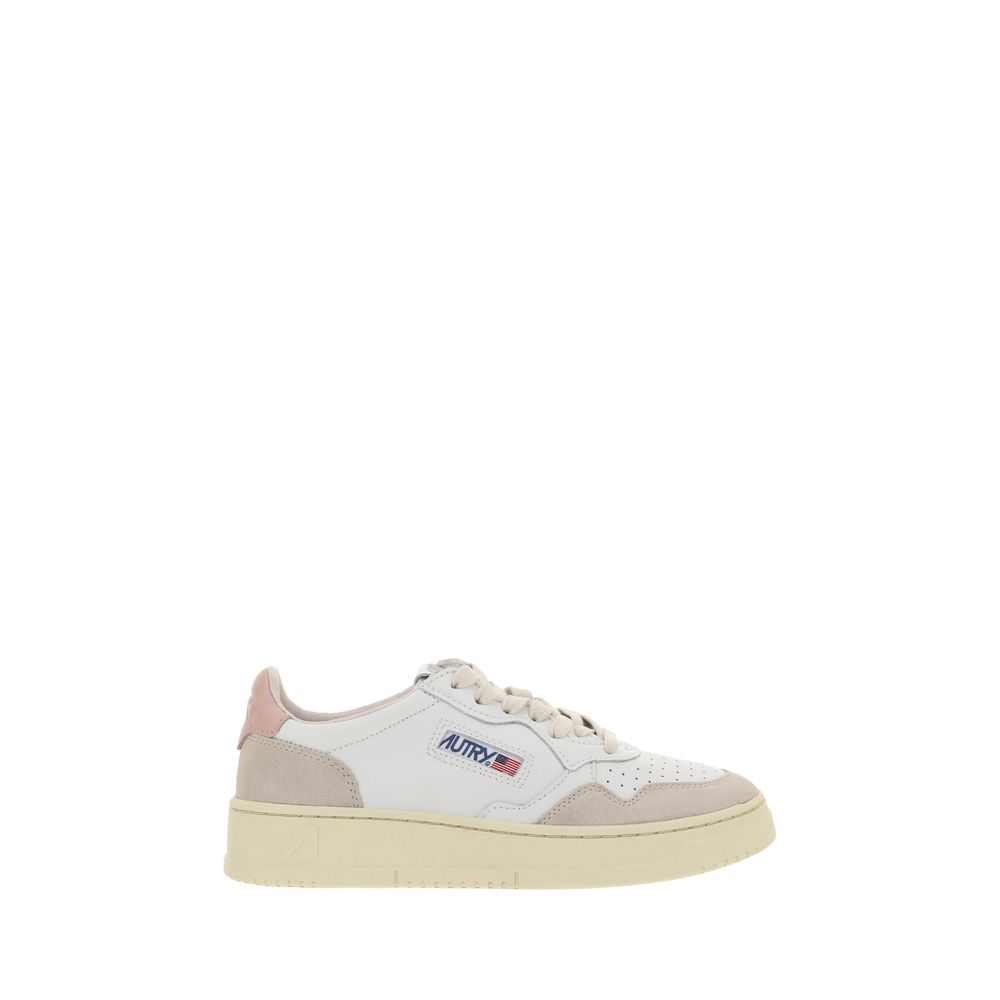 White Calf Leather Bos Taurus Low Top Sneakers