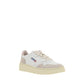 White Calf Leather Bos Taurus Low Top Sneakers