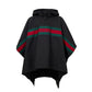 Black Polyester Trench Coat