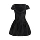 Black Polyester Casual Dress