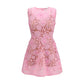 Multicolor Polyester Cocktail Dress