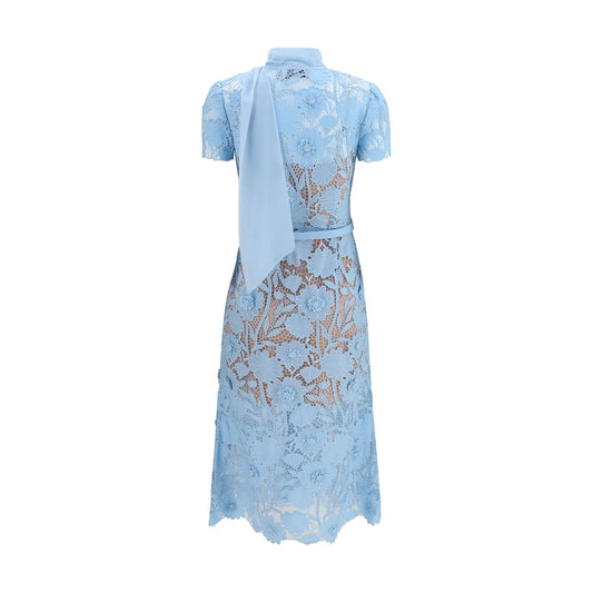 Blue Polyester Casual Dress