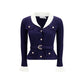 Blue Polyamide Cardigan