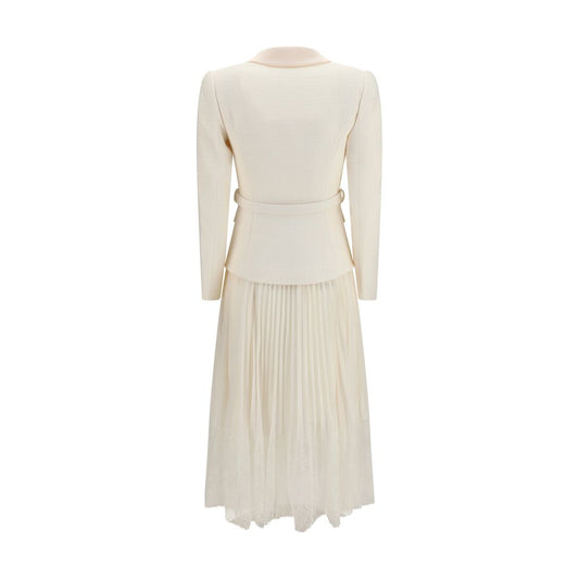 Beige Polyester Cocktail Dress