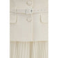 Beige Polyester Cocktail Dress