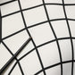 White Black WarpGrid Pattern Hoodie Sweater