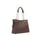 Brown Polyester Handbag