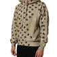 Brown Cotton Logo Hooded Sweatshirt Sweater