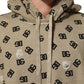 Brown Cotton Logo Hooded Sweatshirt Sweater