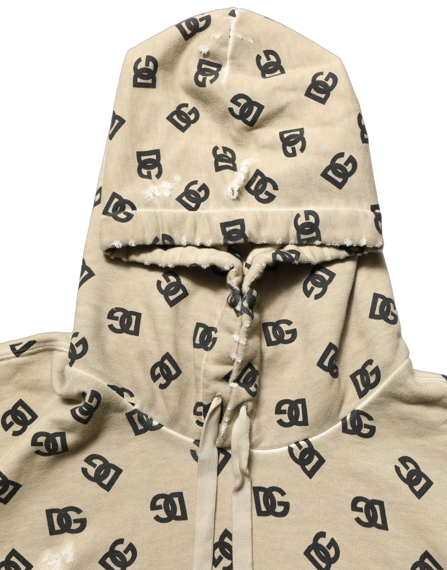 Brown Cotton Logo Hooded Sweatshirt Sweater