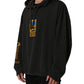 Black Cotton Logo Hooded Oversize Sweater