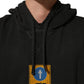 Black Cotton Logo Hooded Oversize Sweater