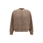 Beige Cashmere Bomber