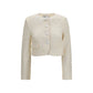 Beige Polyester Full-Length Jacket