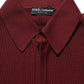 Burgundy Wool Button Down Cardigan Sweater