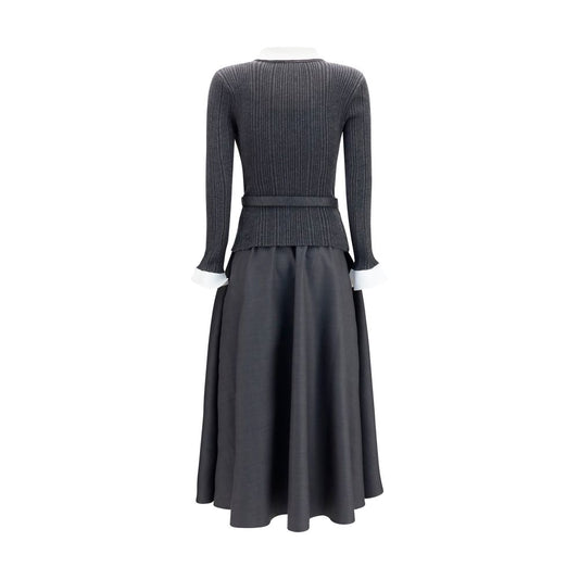 Gray Polyamide Casual Dress