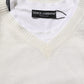 White Flax CrewNeck Layered Pullover Sweater