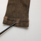 Brown Cotton Buttoned Henley Pullover Sweater