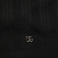 Black Silk Blend Henley Pullover Men Sweater