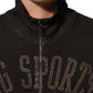 Brown Logo Print Full Zip Sweatshirt Sweater
