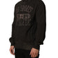 Brown Logo Print Full Zip Sweatshirt Sweater