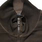 Brown Logo Print Full Zip Sweatshirt Sweater