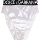 White Satin High-Waist Brief Logo Women Underwear