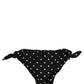 Black Polka Dot Swimwear Beachwear Bottom Bikini