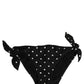 Black Polka Dot Swimwear Beachwear Bottom Bikini