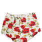 White Nylon Floral High Waisted Girdle Underwear