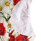 White Nylon Floral High Waisted Girdle Underwear