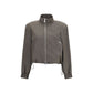 Brown Wool Oves Aries Bomber