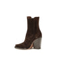 Brown Calf Leather Bos Taurus Ankle Boots