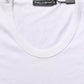 White Cotton Short Sleeve Round Neck T-shirt