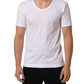 White Cotton Short Sleeve Round Neck T-shirt