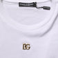 White Metal DG Logo Short Sleeves T-shirt