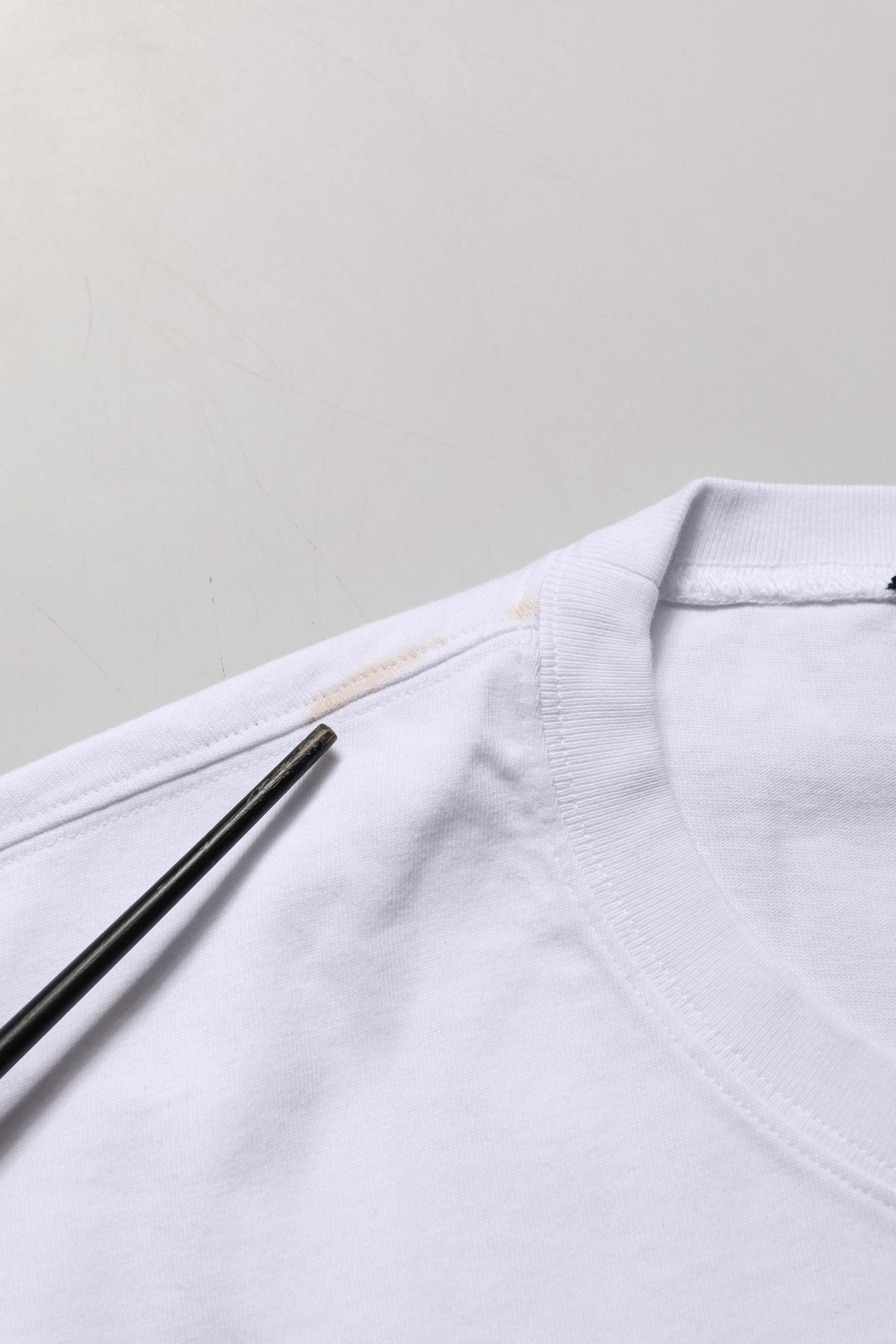 White Blue Stripe Cotton Short Sleeve T-shirt