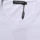 White Blue Stripe Cotton Short Sleeve T-shirt