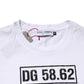 White Cotton Logo Print Crew Neck T-shirt