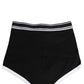 Black White Logo Waistband Coulotte Panty Underwear