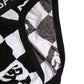 Black White Logo Checkered Midi Brief Underwear
