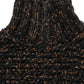 Brown Wool Knit Turtleneck Pullover Sweater