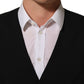 Black Wool Stretch Waistcoat Formal Dress Vest